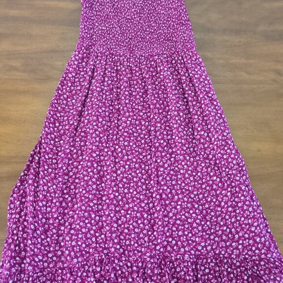 Abercrombie & Fitch Other - Abercrombie and Fitch maroon smocked dress & adjustable straps girls size 13-14